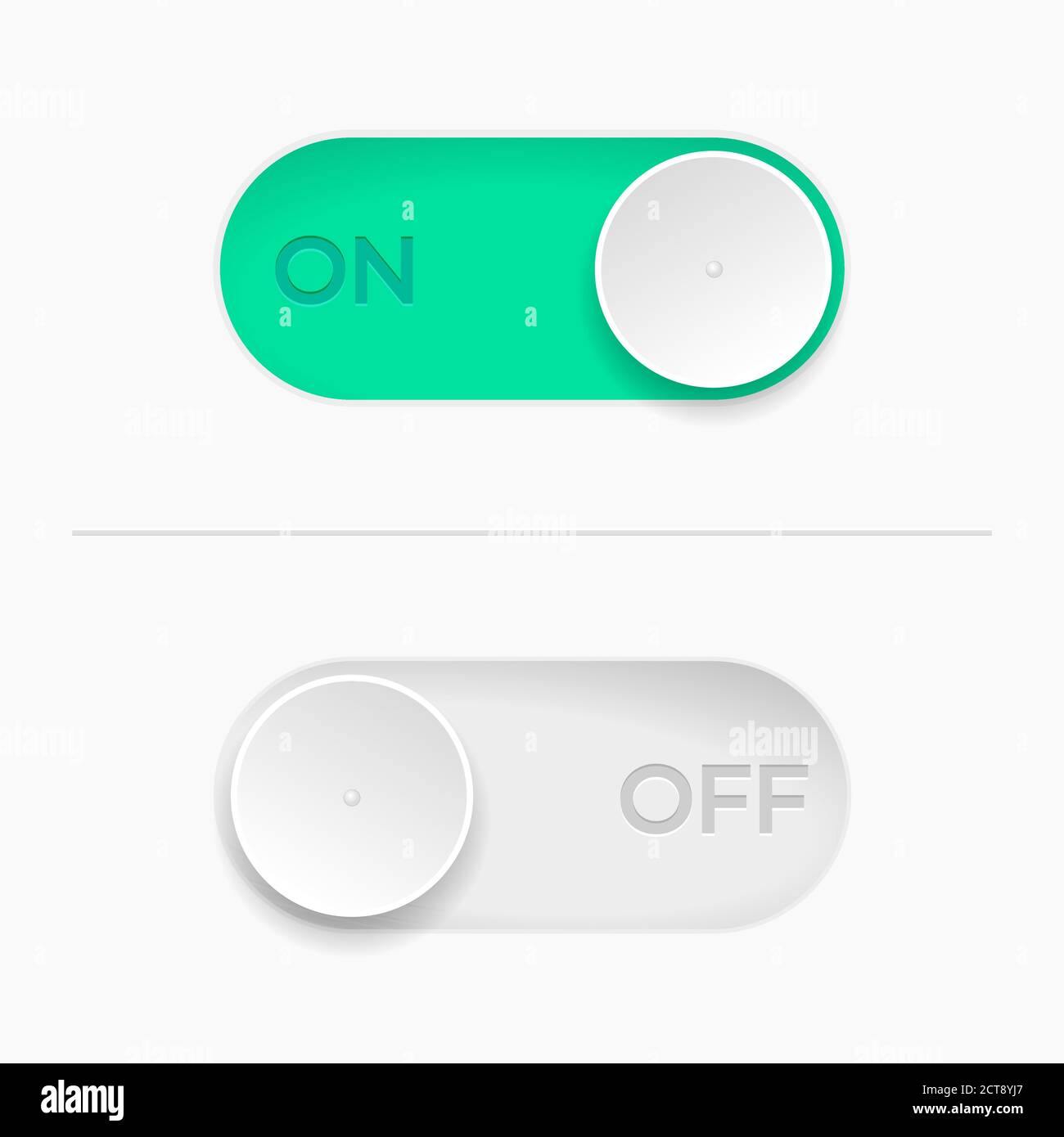 On / off button for an app or website Stock Vector Image & Art - Alamy