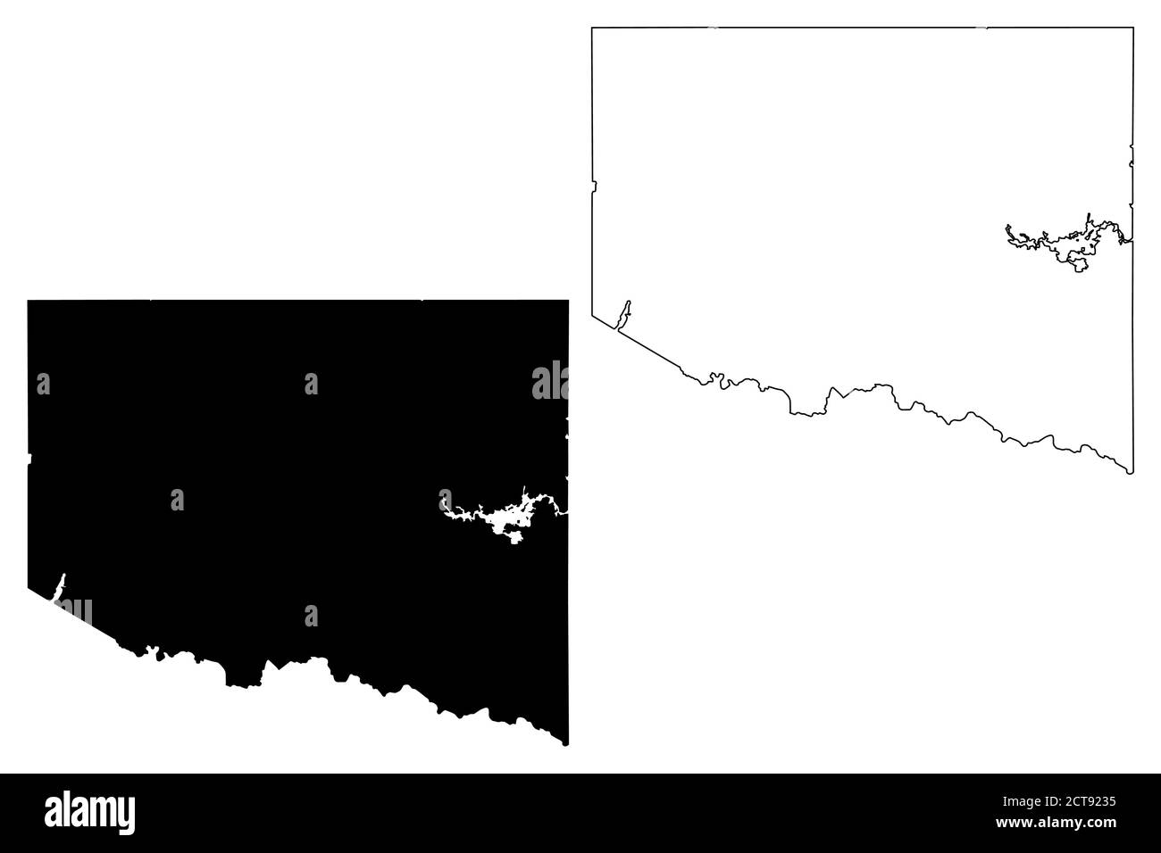 Iron County, Michigan (U.S. county, United States of America, USA, U.S., US) map vector