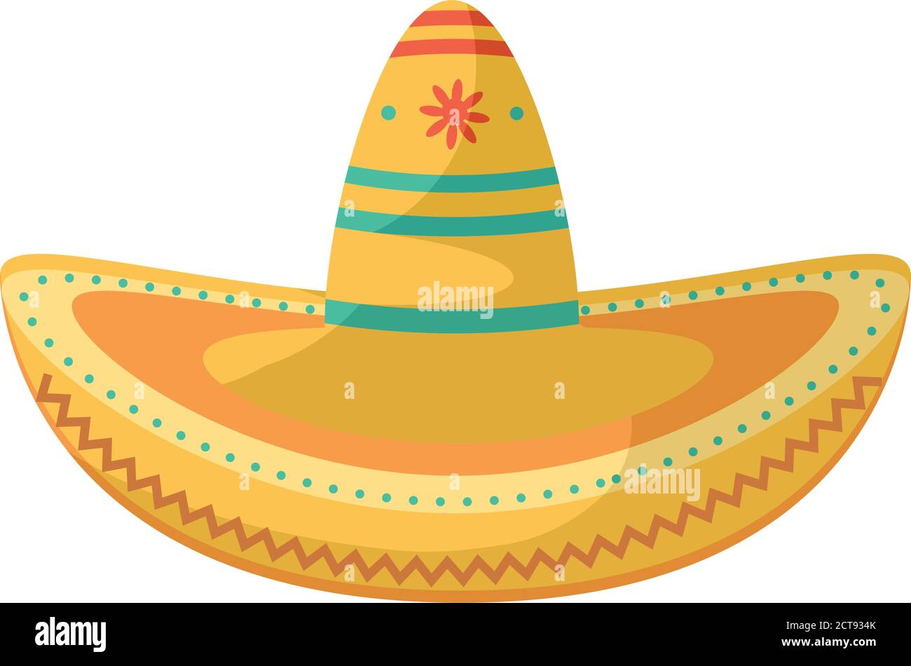 Mexican Hat Detailed Style Icon Design Mexico Culture Theme Vector Mexican Hat Detailed Style Icon Design Mexico Culture Theme Vector Illustration 2CT934K