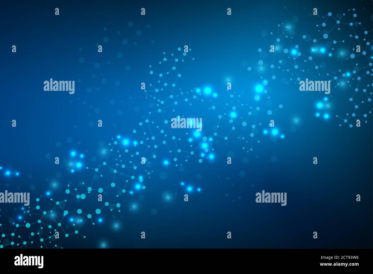 Big Data Visualization Background. Modern futuristic virtual abstract background. Science network pattern, connecting lines and dots. Global network Stock Vector