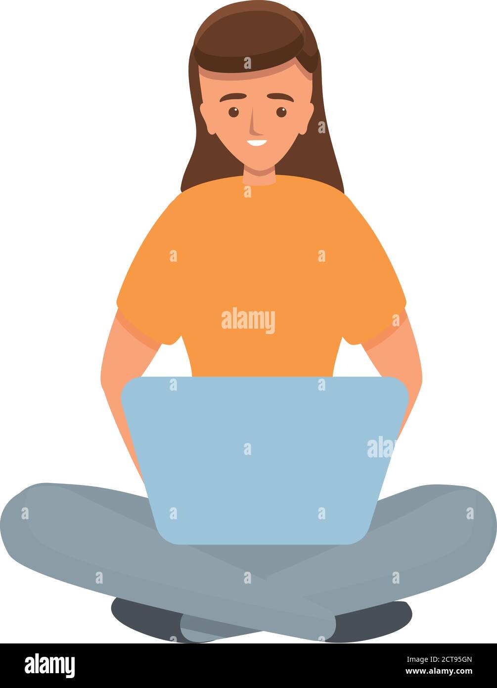 Marketing remote work icon. Cartoon of marketing remote work vector ...