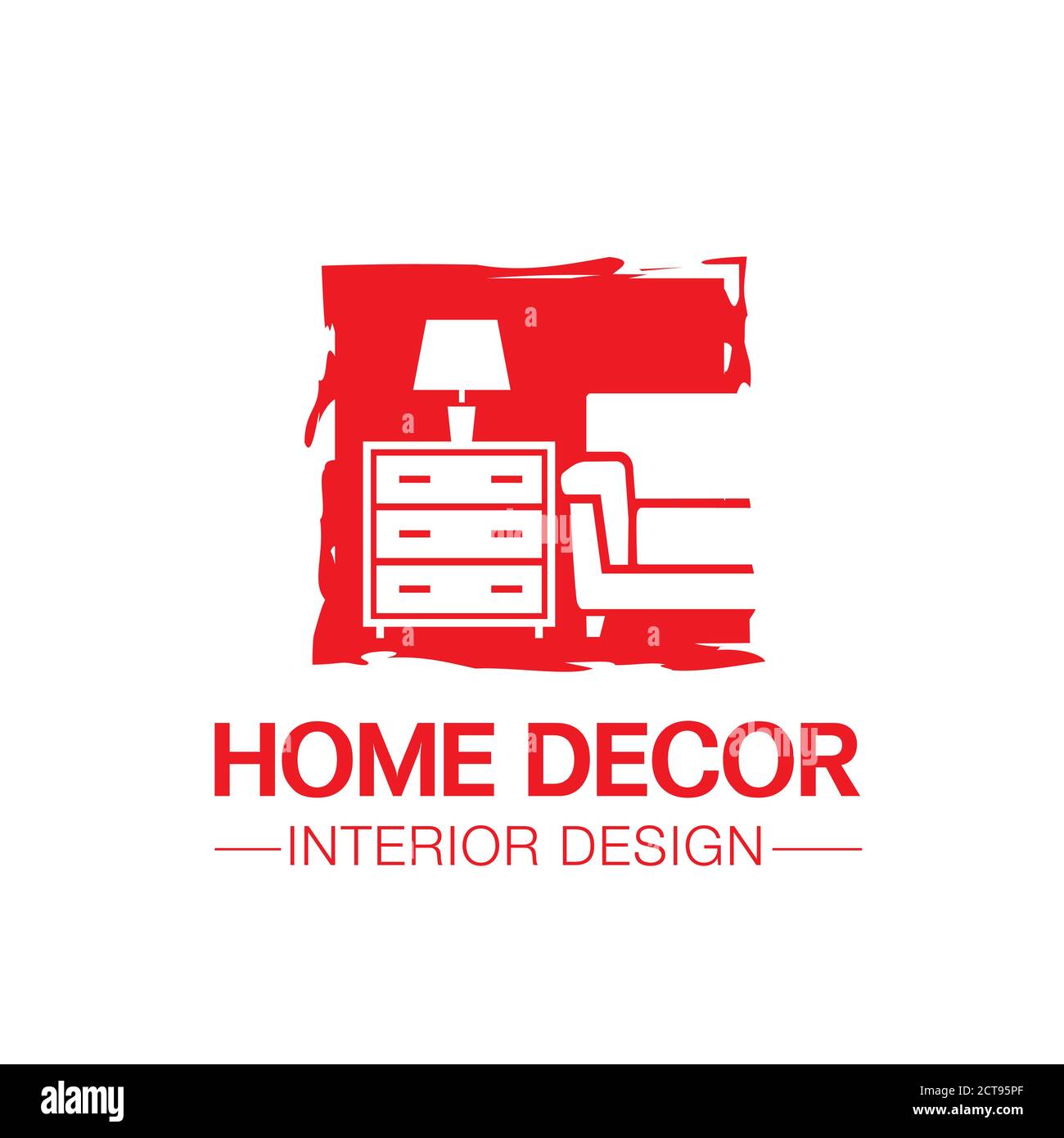 creative simple sofa and lamp for furniture logo company Stock Vector ...