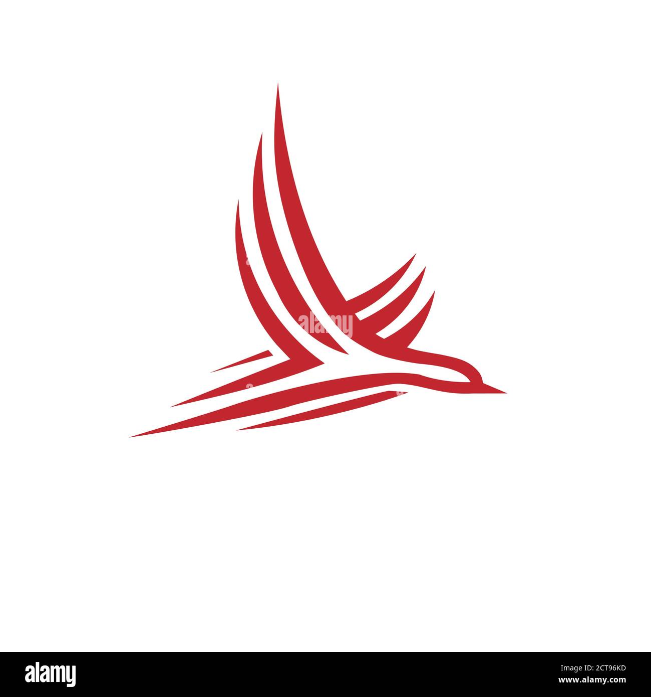 abstract simple bird logo vector illustration Stock Vector