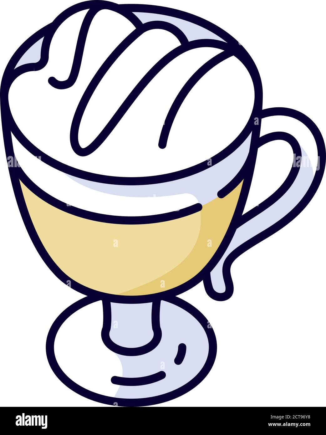 Macchiato RGB color icon Stock Vector