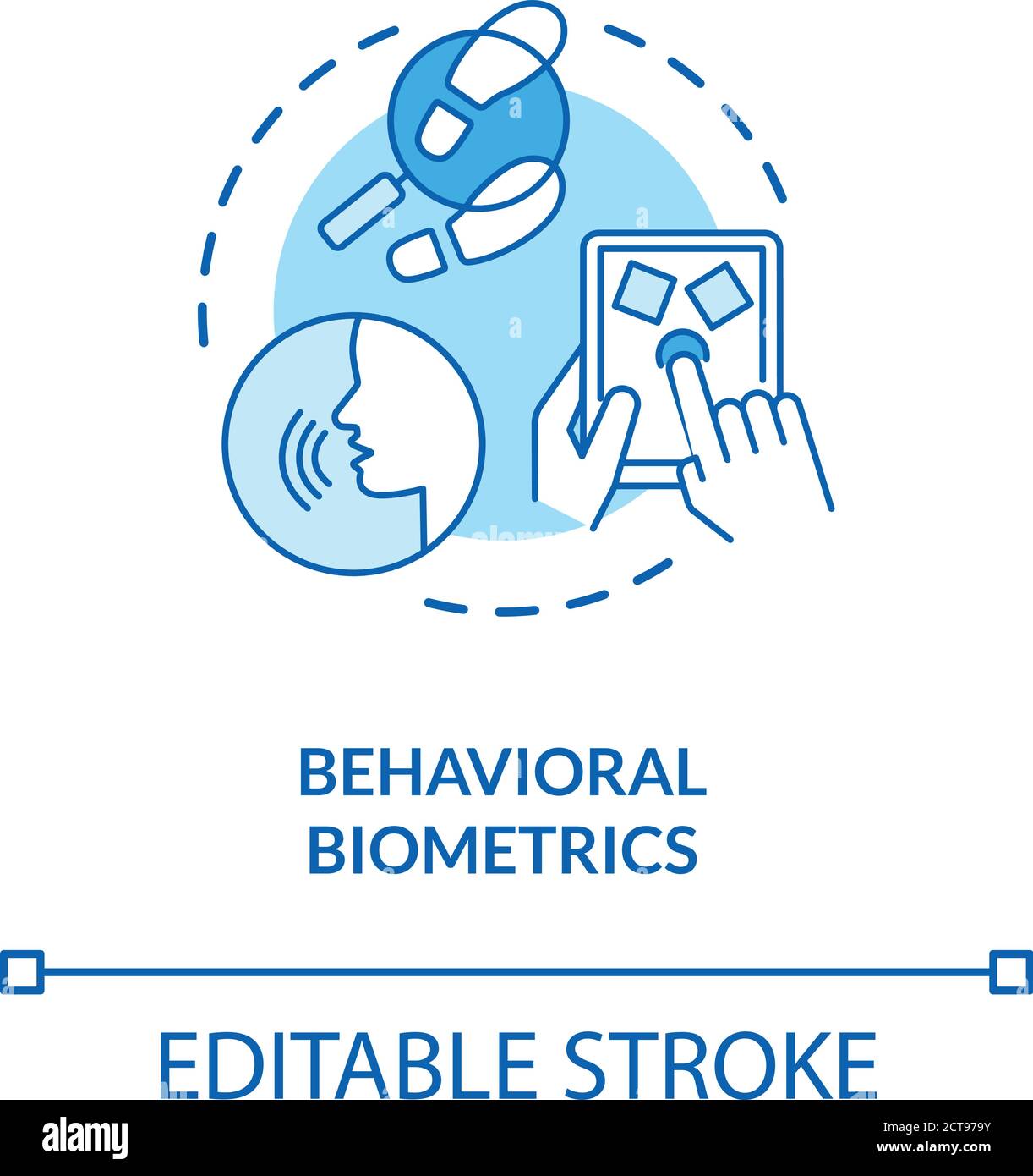 Behavioral biometrics concept icon Stock Vector Image & Art Alamy