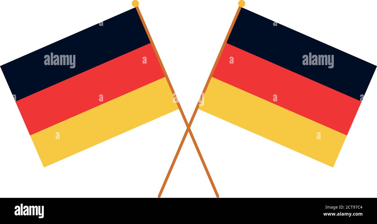 germany flags national isolated icon over white background vector