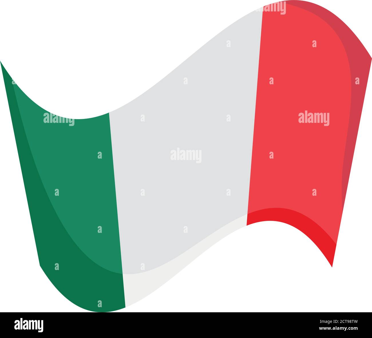 mexican flag national emblem isolated icon over white background vector ...