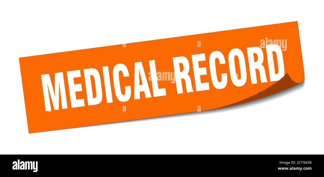 Medical record label sign hi-res stock photography and images - Alamy