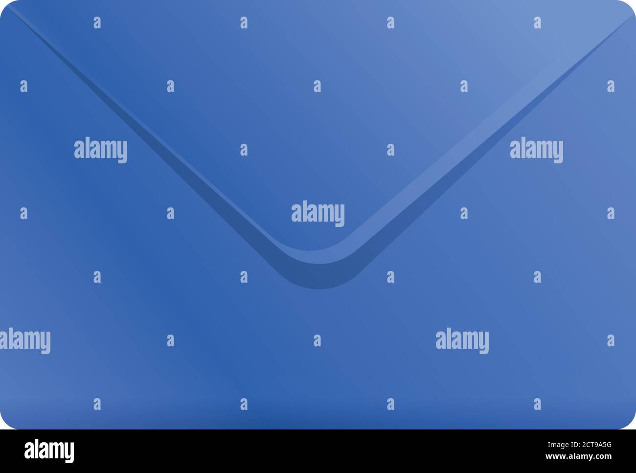 Blue envelope icon. Cartoon of blue envelope vector icon for web design isolated on white