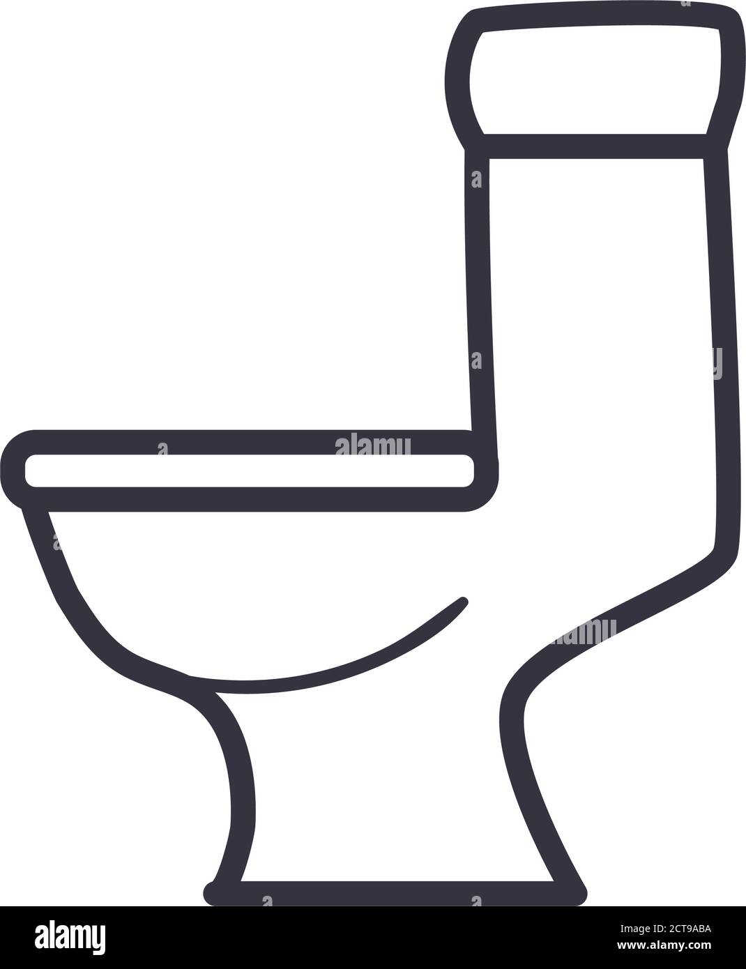 Toilet line style icon design, Bathroom home houise interior modern ...