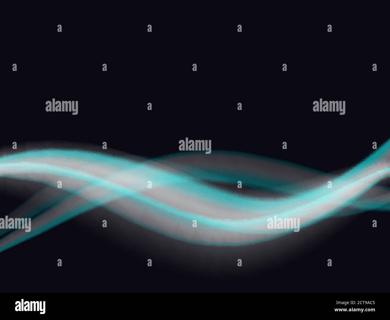 Abstract glowing lines Blue wave flow background Stock Vector Image