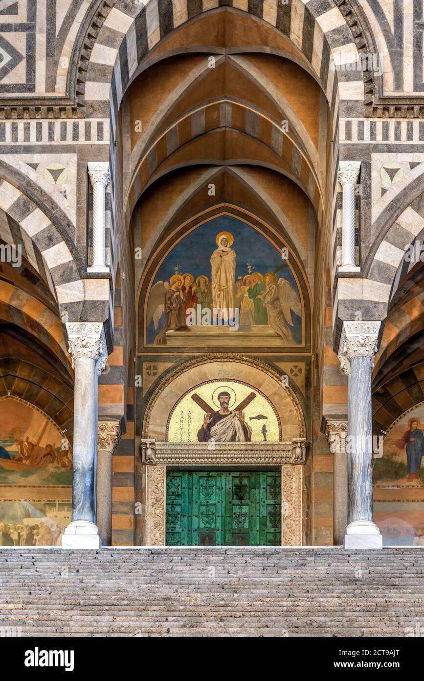 Cathedral, Amalfi, Amalfi coast, Campania, Italy Stock Photo