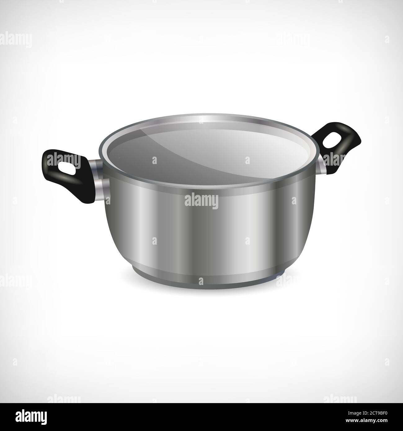 Pots and pans. Set of cooking kitchen utensils and cookware. 3d  illustration Stock Photo - Alamy