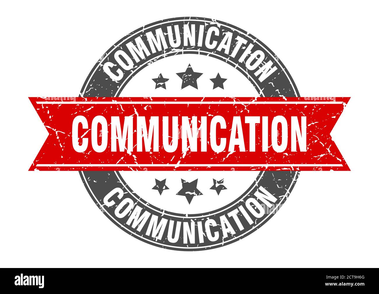 Incoming Communication Lettering communication round stamp with ribbon. sign. label Stock Vector Image ...