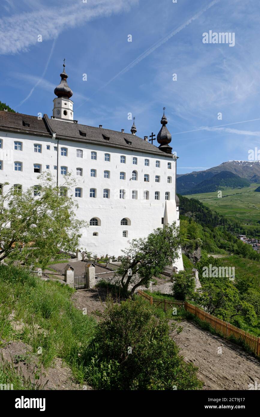 Italy, South Tyrol, Vinschgau, Burgeis, Marienberg Abbey Stock Photo