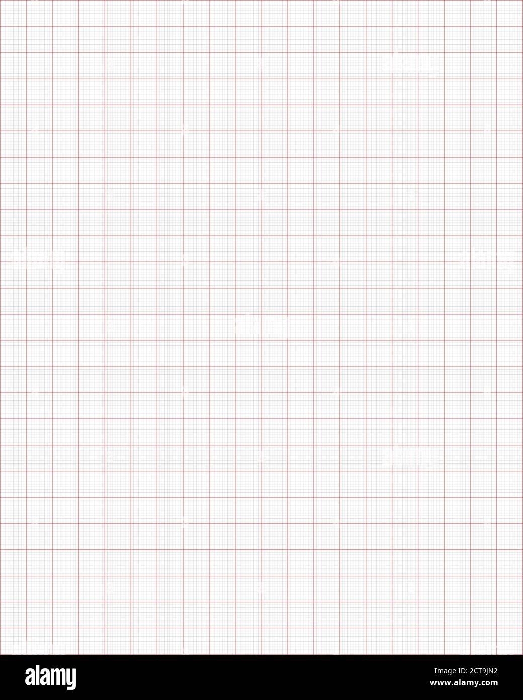 millimeter grid on a4 size page divided by black 1 blue 5 and red 10 mm lines sheet of engineering graph paper vector illustration stock vector image art alamy