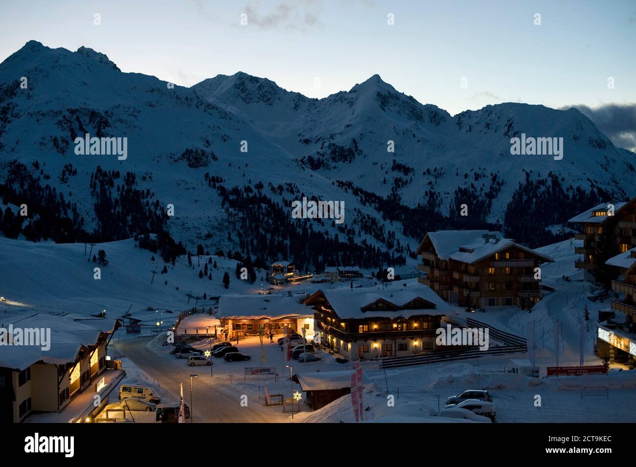 Austria, Tyrol, Kuehtai in the Winter, Stubaier Alps, near Imst Stock Photo