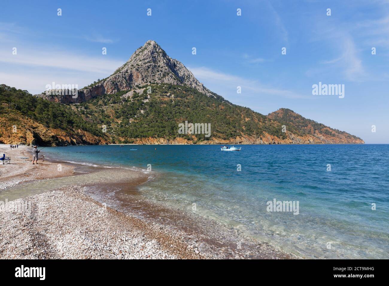 Turkey, Lycia, Lycian Coast, Adrasan bay Stock Photo