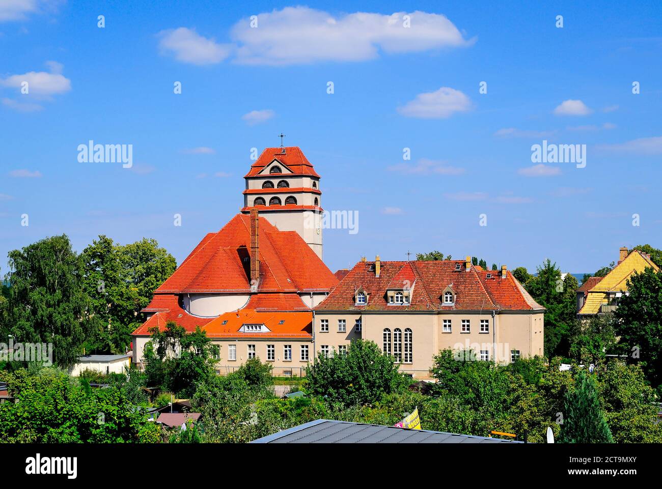 Germany, Saxony, Dresden, district Cotta, Evangelical Lutheran Parish Church Stock Photo