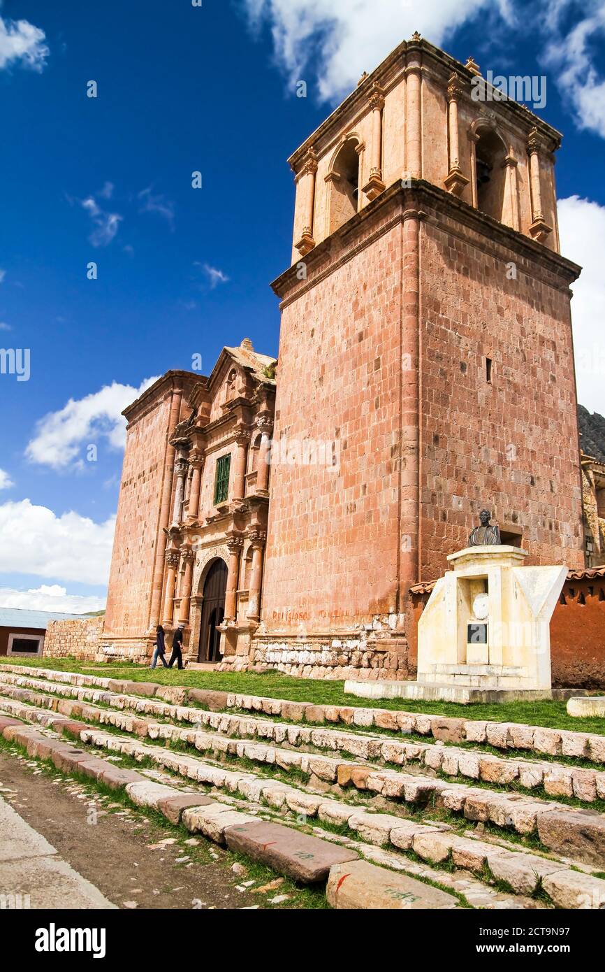 South America, Peru, Puno, Church Santiago de Pupuja Stock Photo