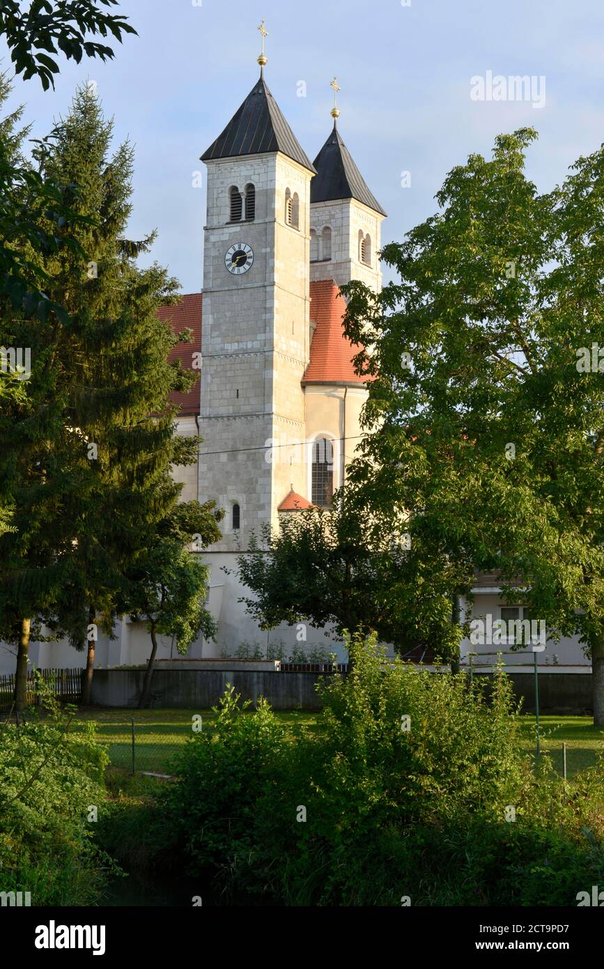 Germany, Bavaria, Pfoerring, Parish church St Leonhard Stock Photo