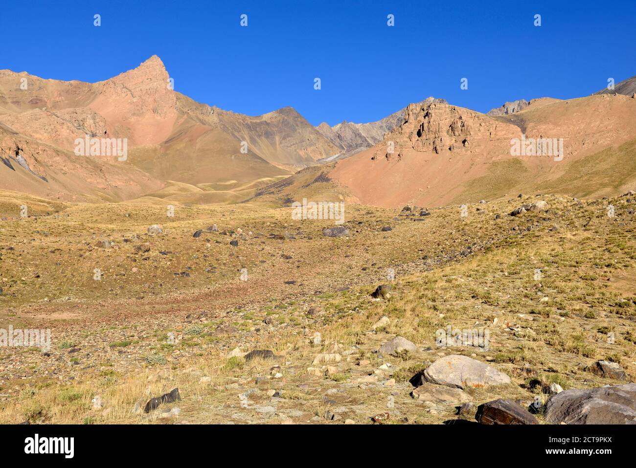 Iran, Mazandaran Province, Alborz Mountains, Hezarsham plateau, Takht-e Suleyman Massif Stock Photo