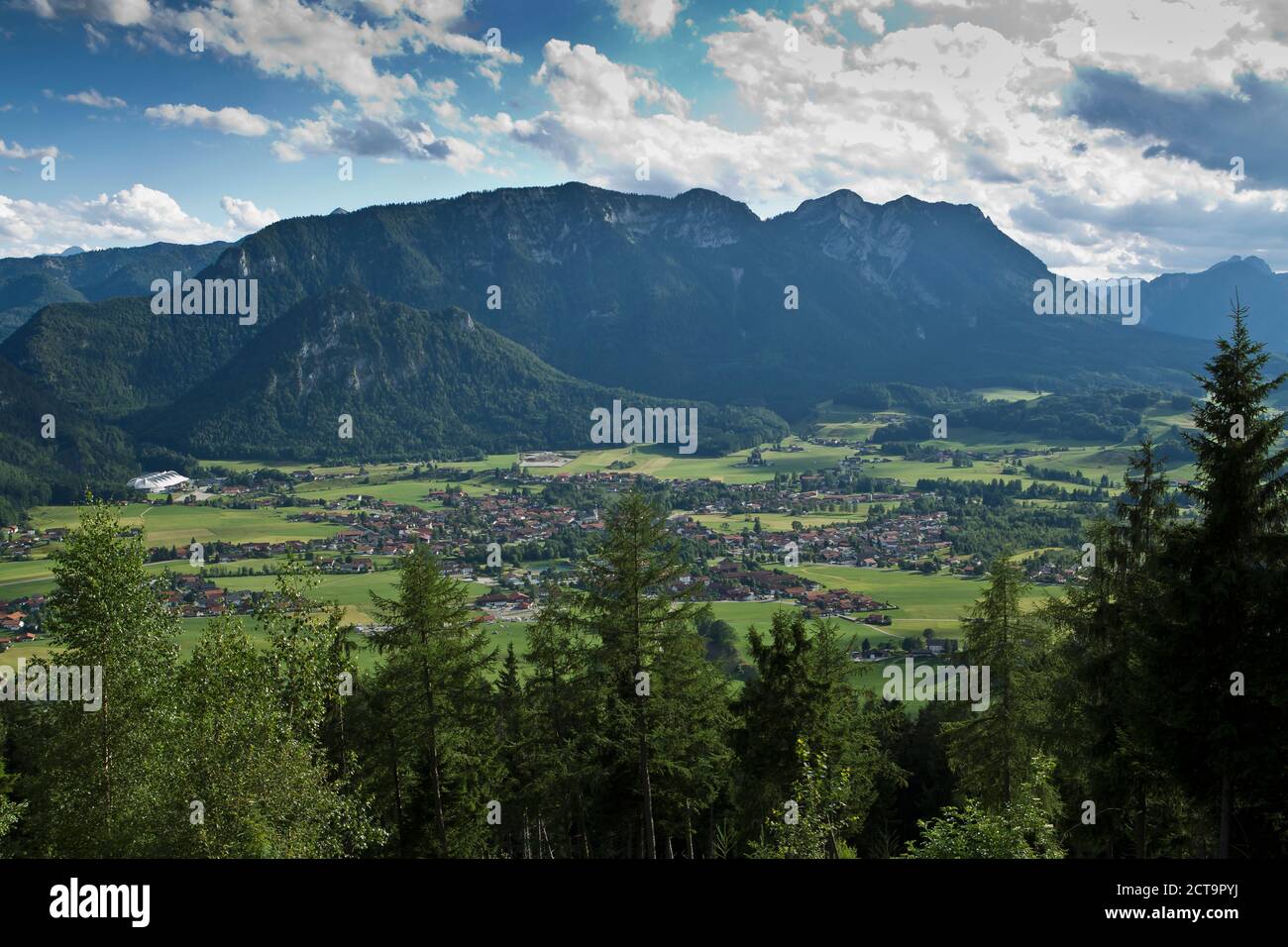 Germany, Bavaria, Chiemgau, View of Inzell Stock Photo Alamy