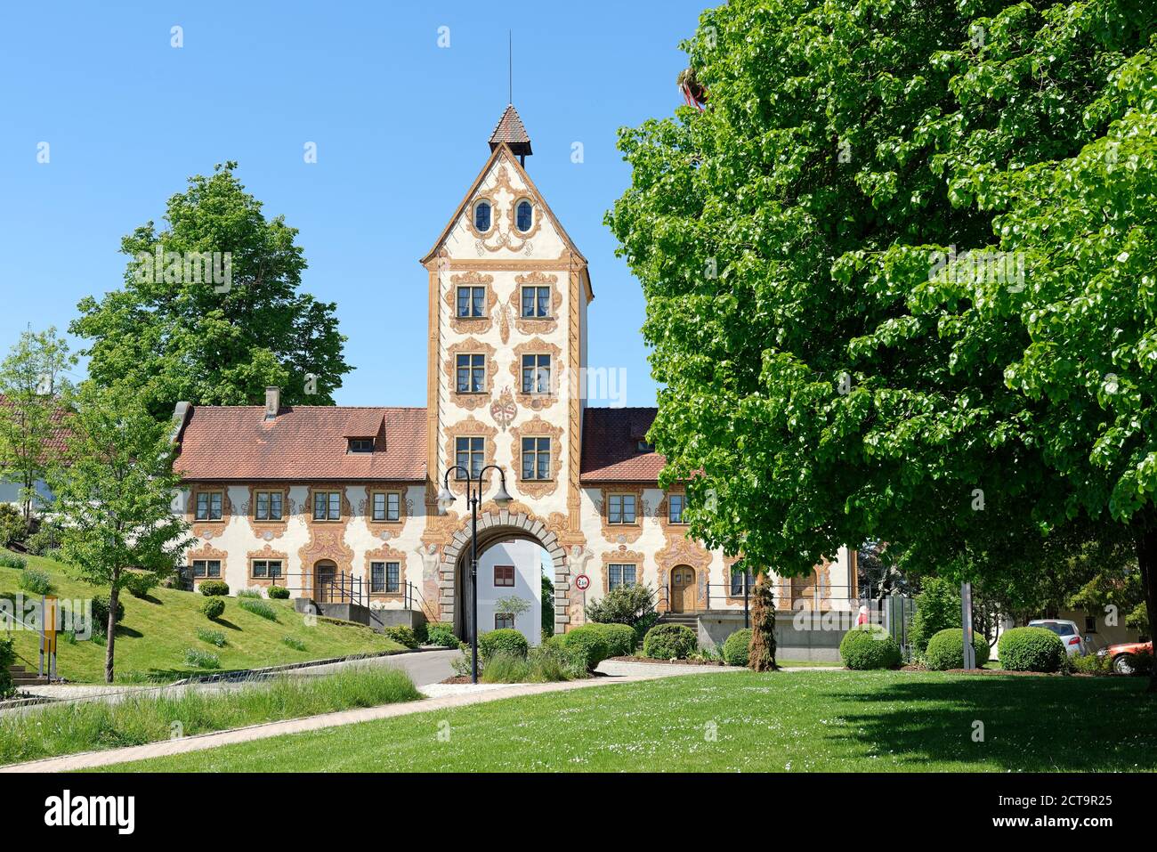 Germany, Baden-Wuerttemberg, Rot an der Rot, Upper Gate, Former Imperial Abbey Stock Photo