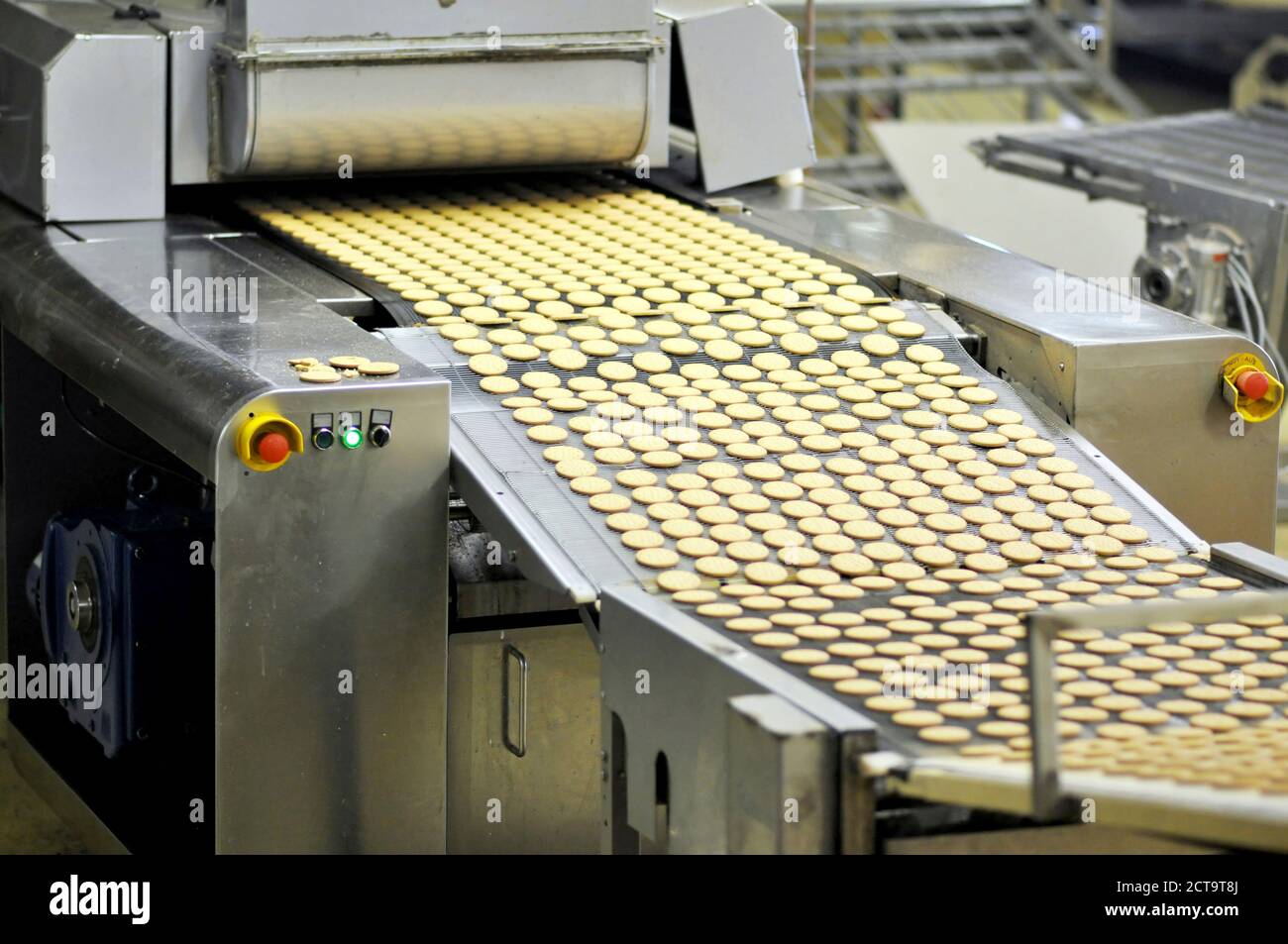 Germany, Food Industry, Cookie production in industrial bakery Stock