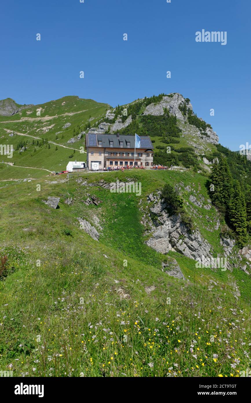 Germany, Upper Bavaria, Mangfall Mountains, Rotwandhaus at the Rotwand Stock Photo