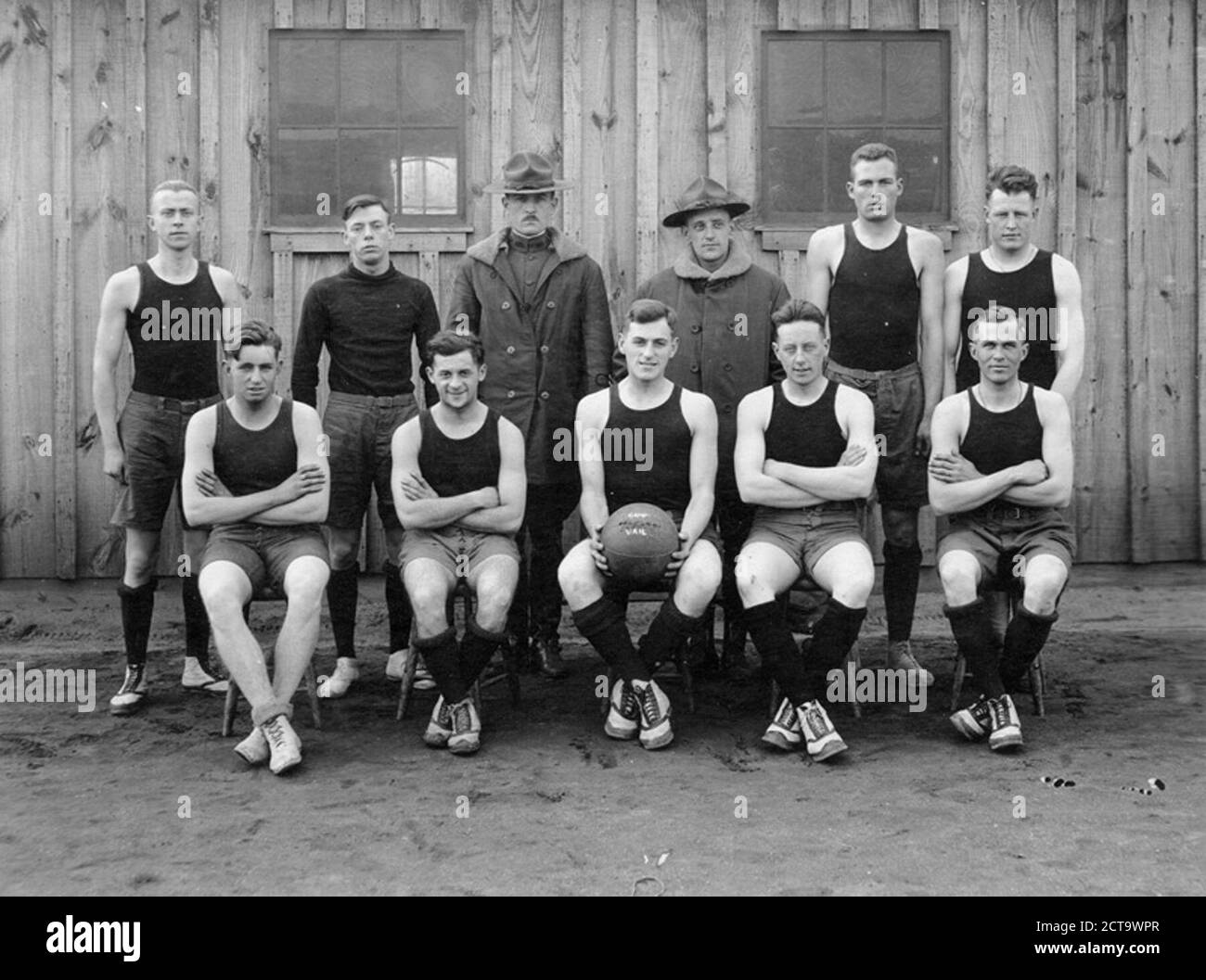 Basketball team at Fort Riley Stock Photo Alamy