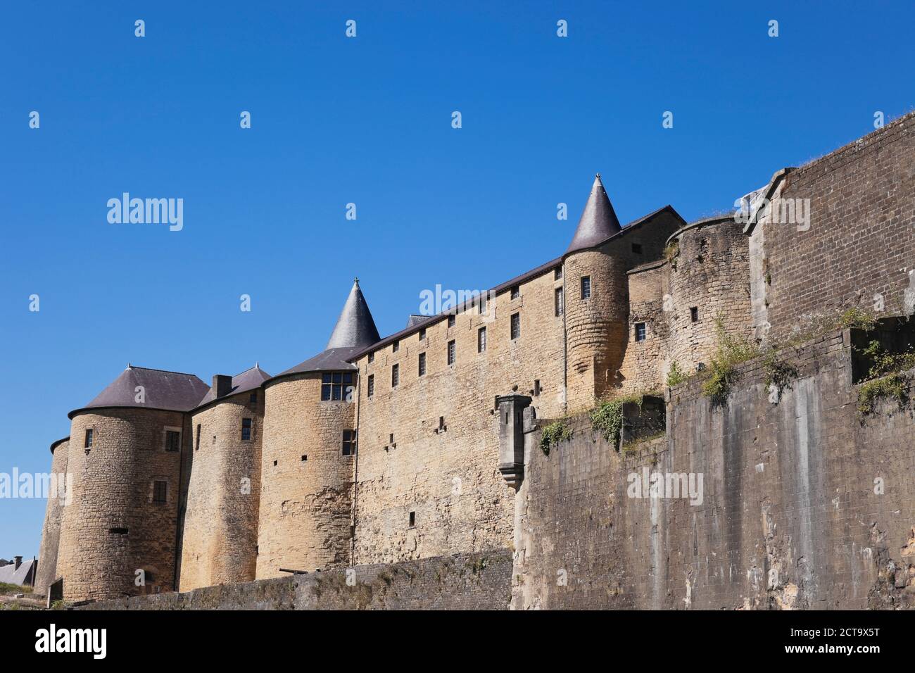 France, Champagne-Ardenne, Ardennes, Sedan, view to Sedan Castle Stock Photo