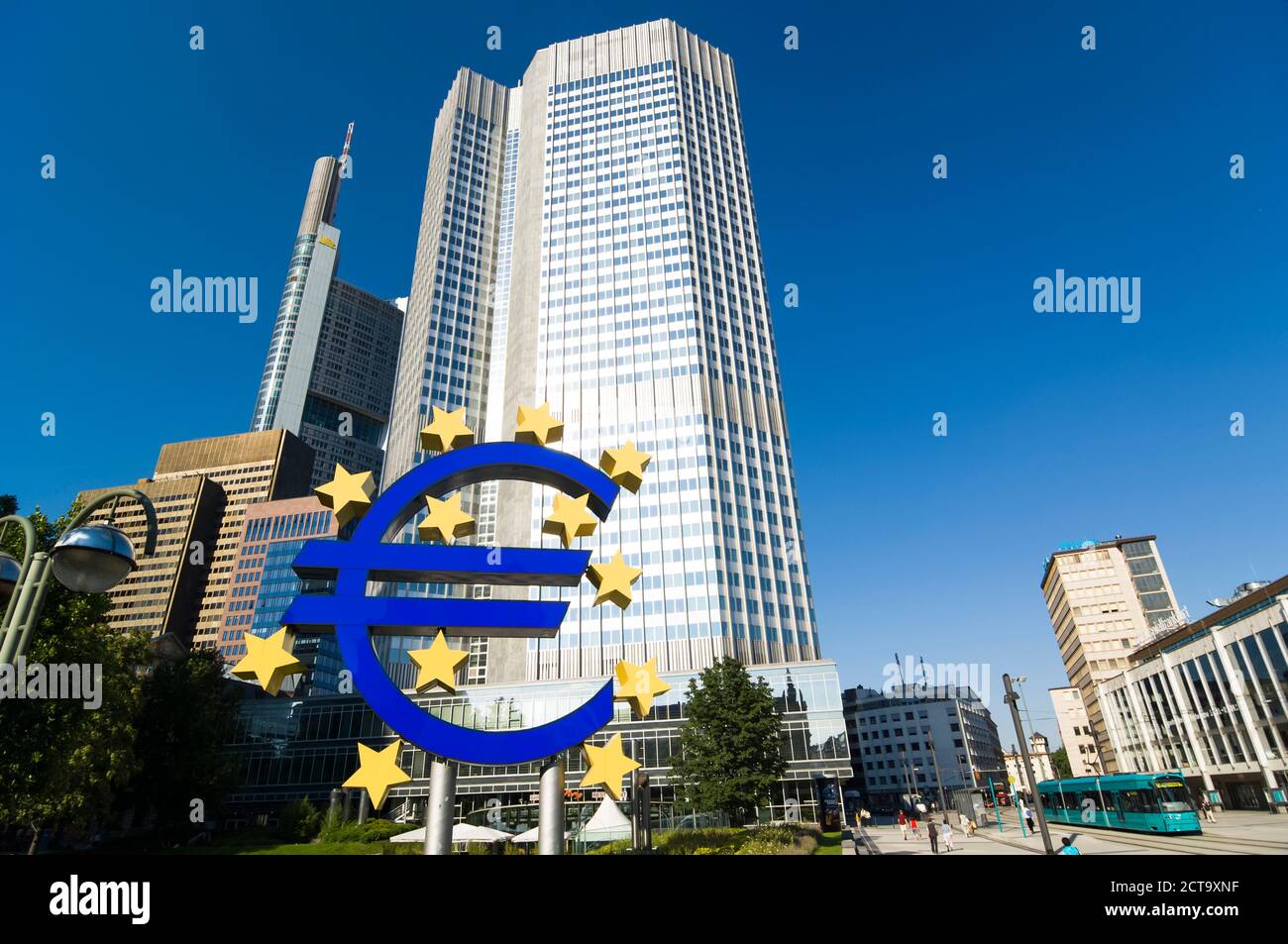Germany, Hesse, Frankfurt, European Central Bank Stock Photo