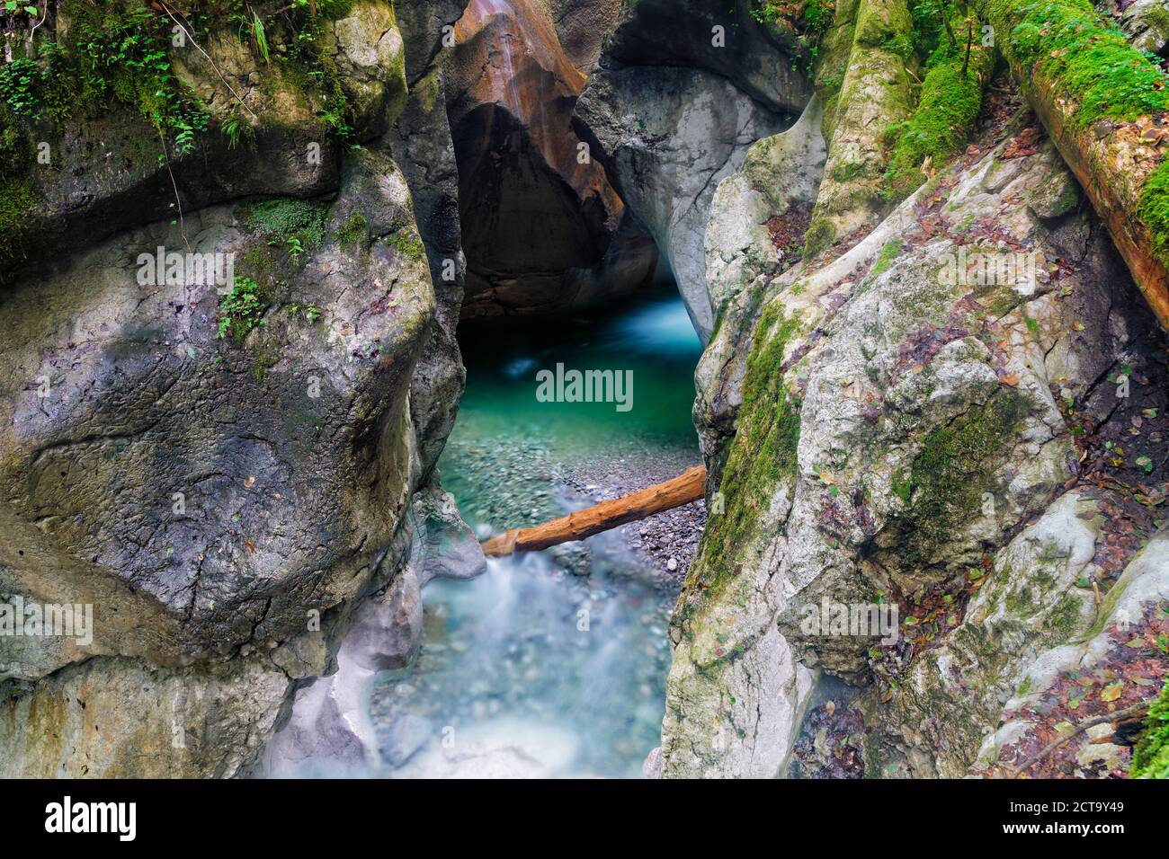 Austria, Salzburg State, Tennengau, Hallein, Taugl brook in the Strubklamm Stock Photo