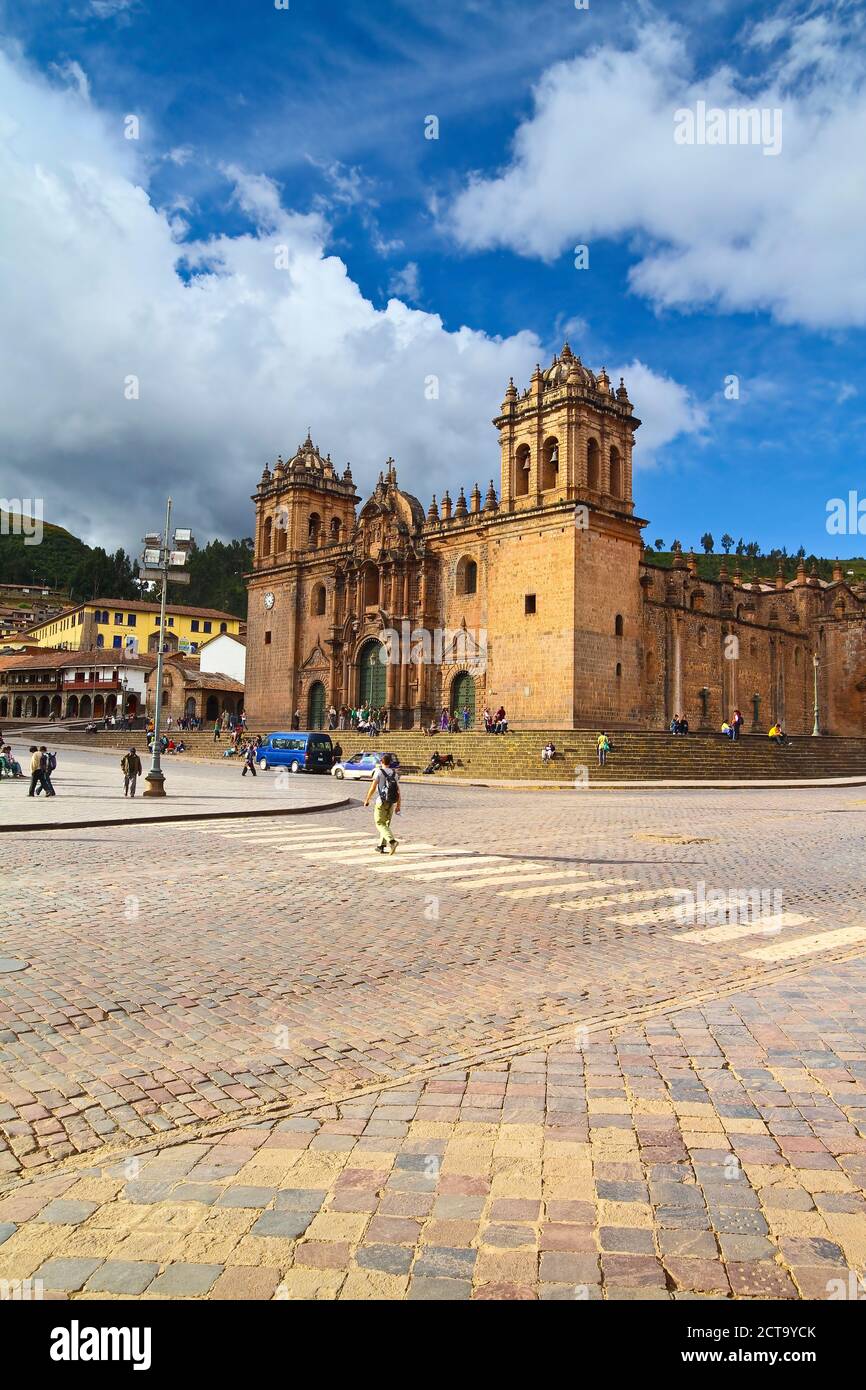 South America, Peru, Cusco, Cathedral Stock Photo