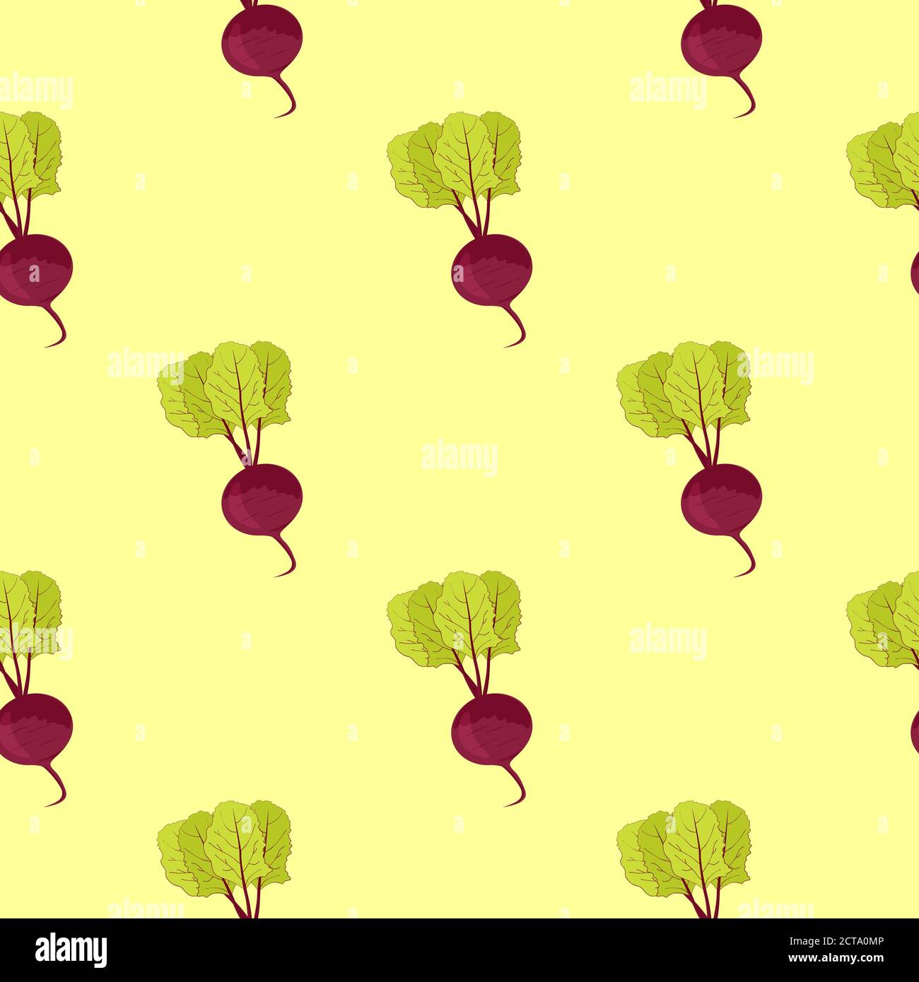seamless beet back on white Stock Vector