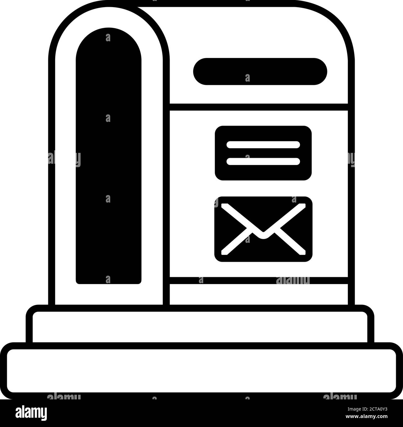 Postbox postal service Stock Vector Images - Alamy