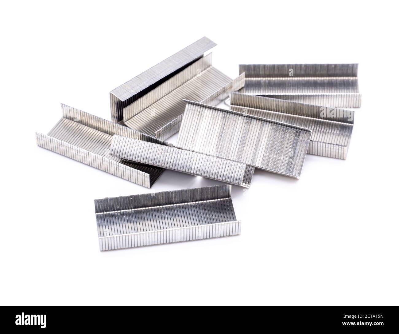 Staples isolated on white background Stock Photo