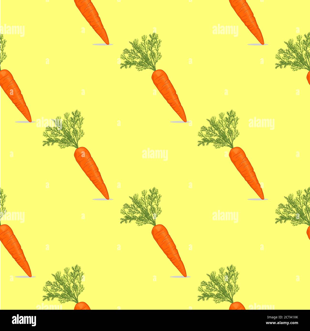 seamless pattern with carrots isol Stock Vector