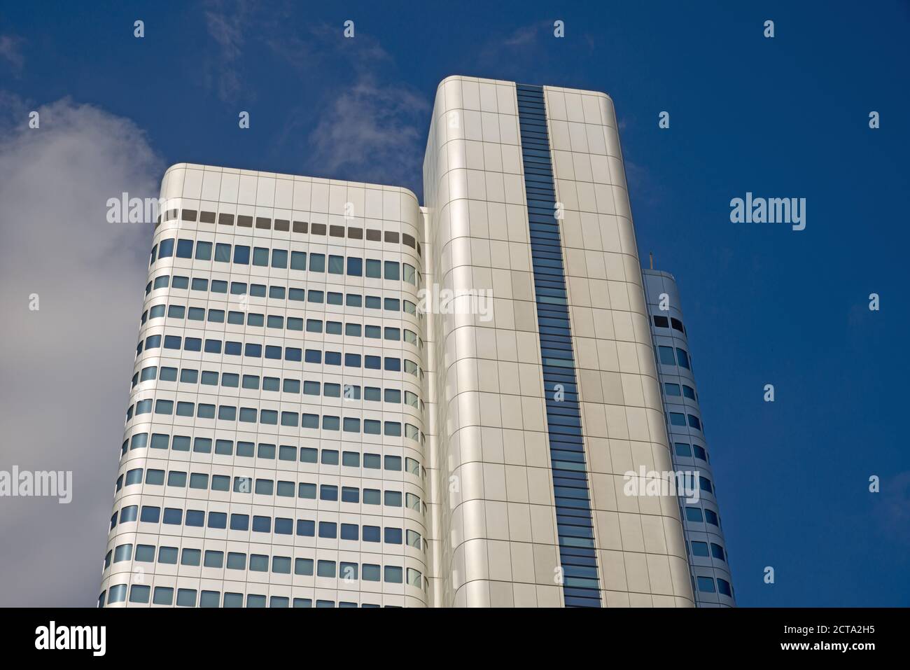 Germany, Hesse, Frankfurt am Main, Silver tower Stock Photo