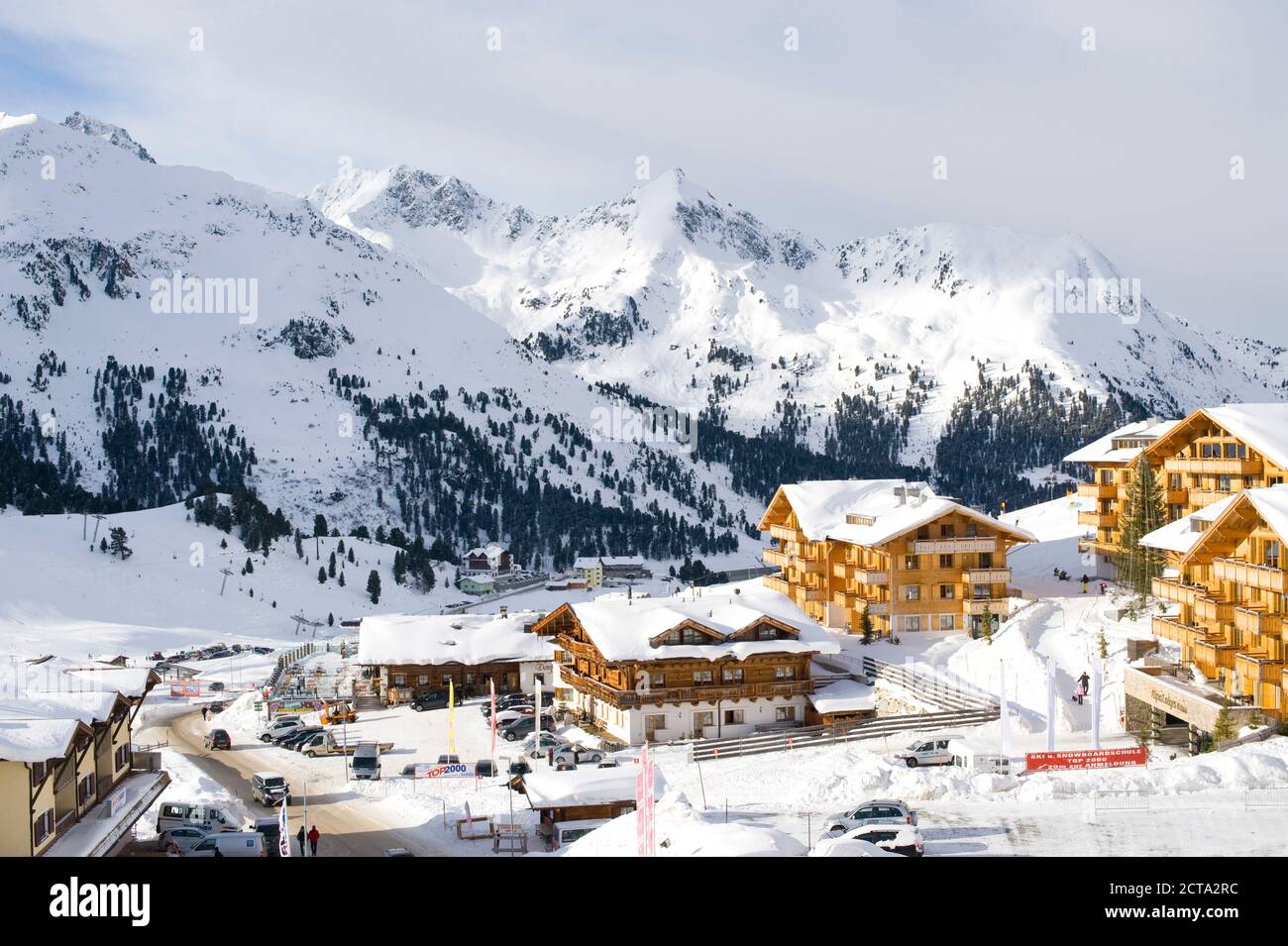 Austria, Tyrol, Kuehtai in the Winter, Stubaier Alps, near Imst Stock Photo