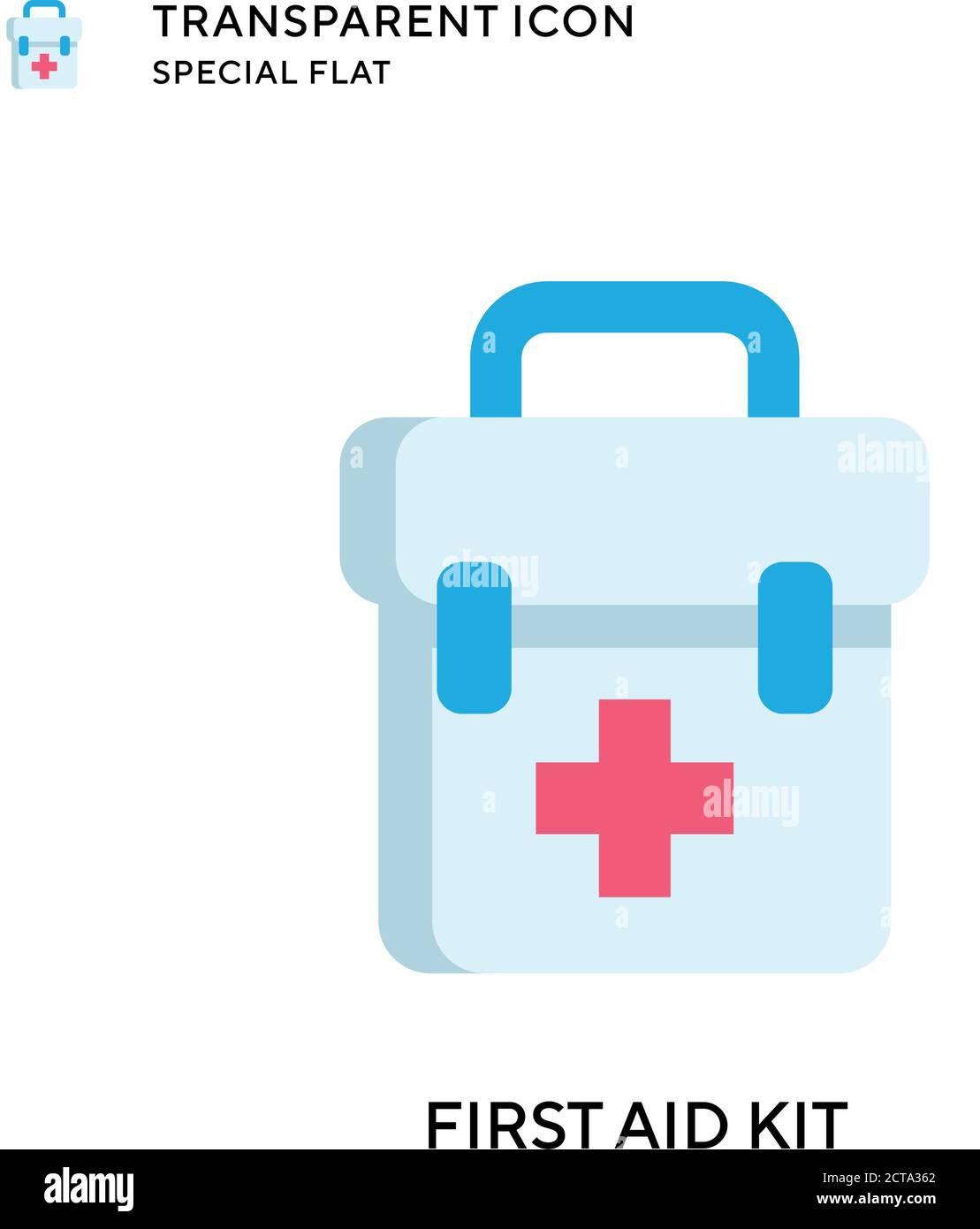 First aid kit vector icon. Flat style illustration. EPS 10 vector Stock ...