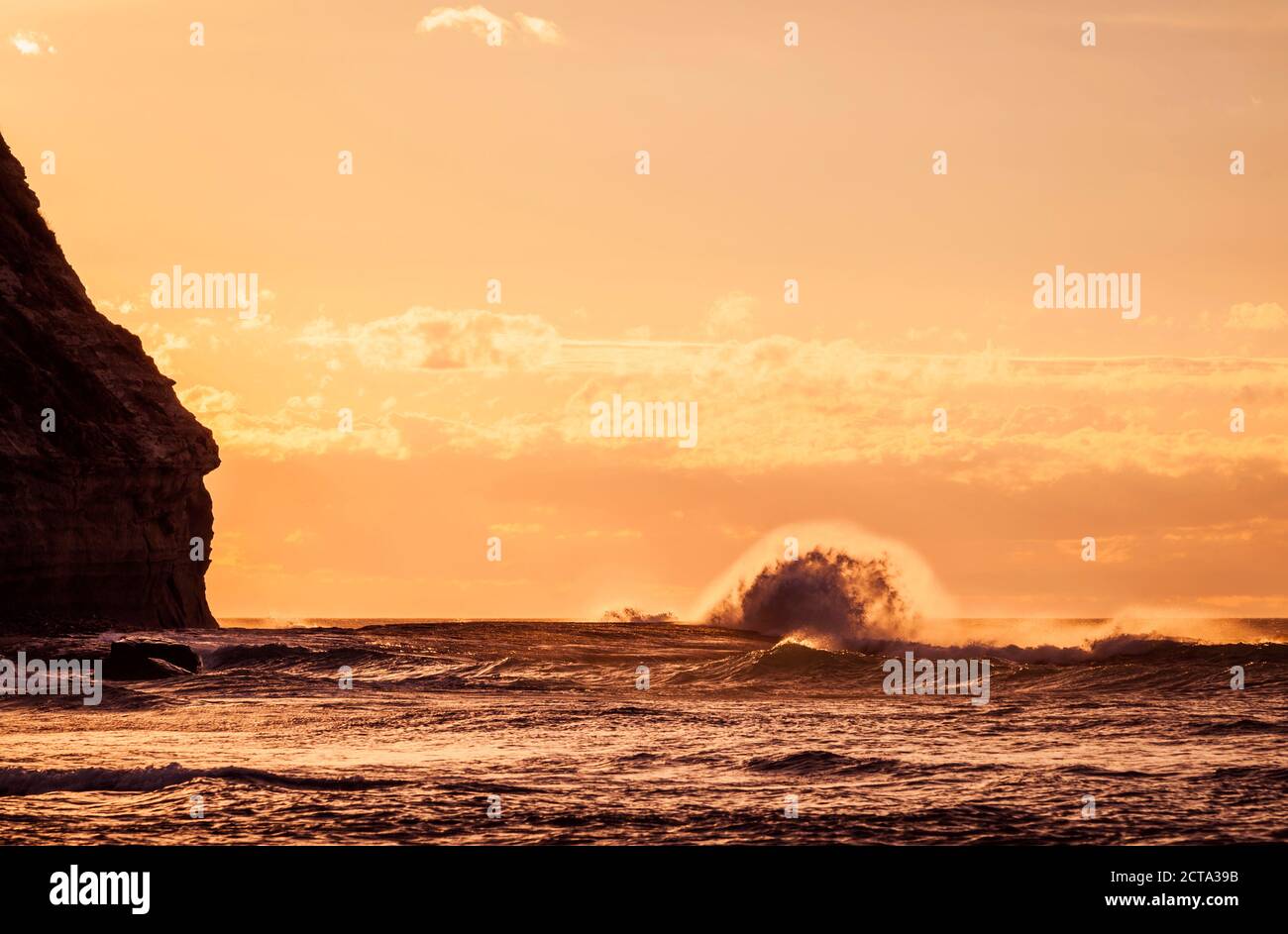 New Zealand, Sunset at Kahurangi Point Stock Photo - Alamy