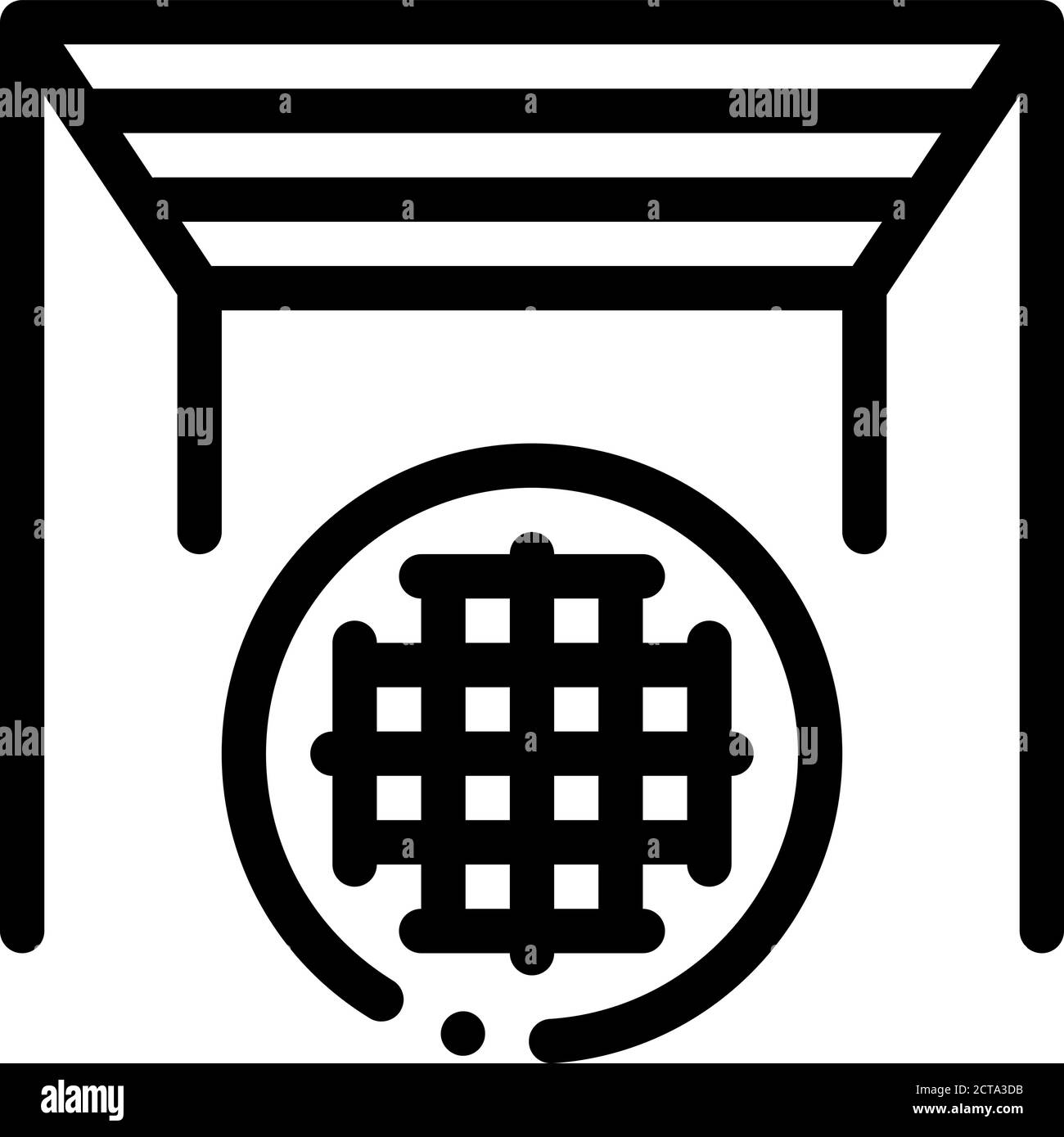 seamless fabric ceilings icon vector outline illustration Stock Vector ...