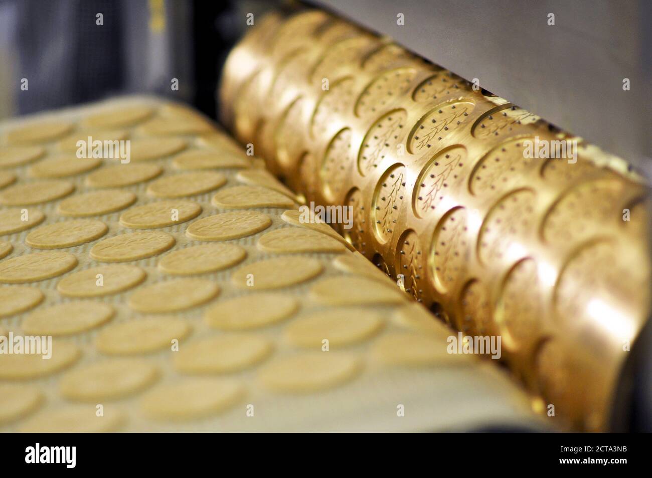 Germany, Food Industry, Cookie production in industrial bakery Stock