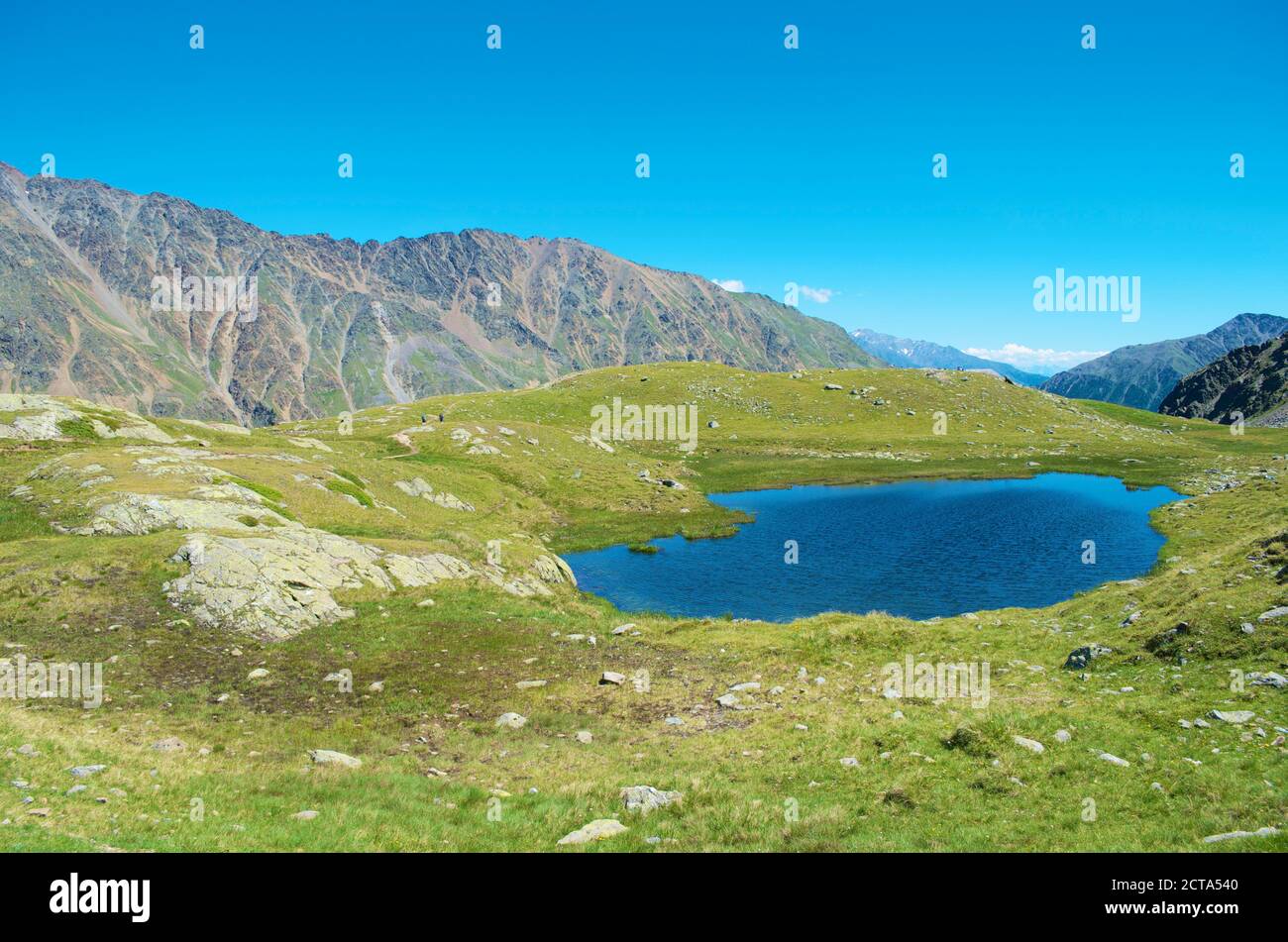 Italia, Alto Adige, Schnals, mountain lake Stock Photo