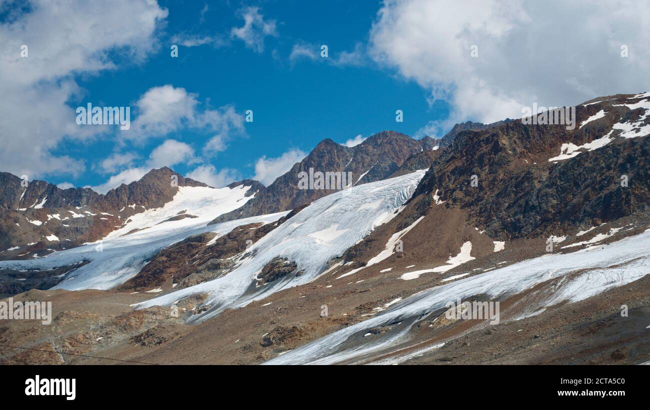 Italy, Alto Adige, Schnals, Hochjochferner glacier Stock Photo