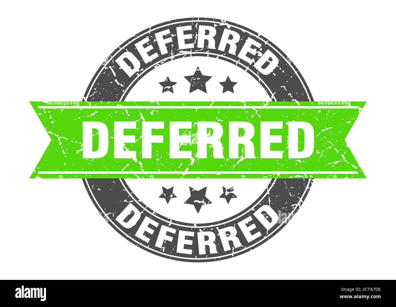deferred round stamp with ribbon. sign. label Stock Vector Image & Art ...