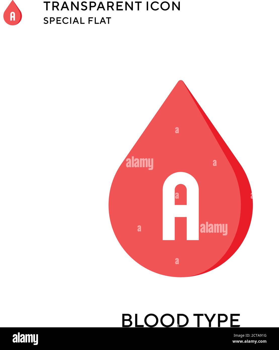 Blood type vector icon. Flat style illustration. EPS 10 vector Stock ...