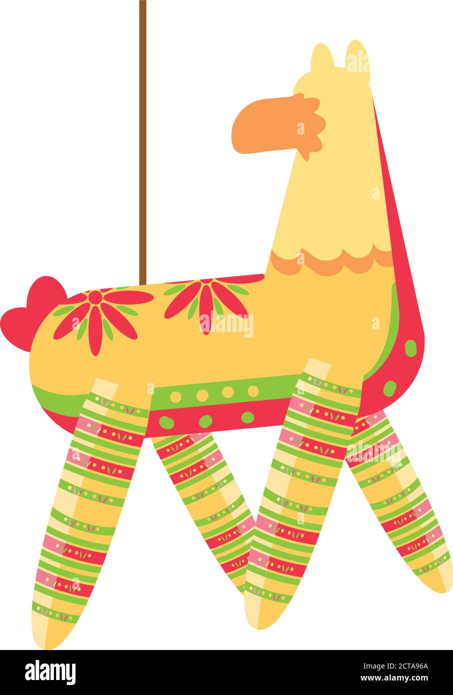Mexican pinata detailed style icon design, Mexico culture theme Vector ...